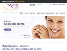 Tablet Screenshot of dentist-alderley-newmarket.com.au